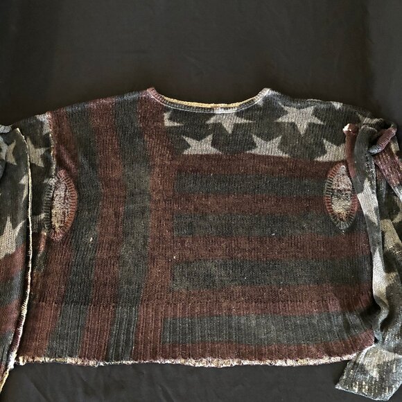 Free People Broad Stripes and Bright Stars Pullover Sz OS - Picture 5 of 14